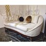 Casa Padrino Luxus Barock Sofa Creme / Dunkelbraun / Gold 240 cm - Barockstil Wohnzimmer M�bel