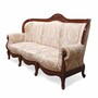 Casa Padrino Luxus Barock Sofa Wei� / Gold / Dunkelbraun 240 cm - Barockstil Wohnzimmer M�bel