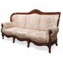 Casa Padrino Luxus Barock Sofa Wei� / Gold / Dunkelbraun 240 cm - Barockstil Wohnzimmer M�bel