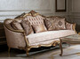 Casa Padrino Luxus Barock Sofa Rosa / Gold - Handgefertigtes Wohnzimmer Sofa mit dekorativen Kissen - Wohnzimmer M�bel - Barock M�bel