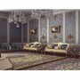 Casa Padrino Luxus Barock Sofa Creme / Gold 212 cm - Barock Hotel M�bel