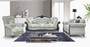 Casa Padrino Luxus Barock Sofa Gr�ngrau / Creme / Dunkelbraun - Prunkvolles Wohnzimmer Sofa mit elegantem Muster und Glitzersteinen - Barockstil Wohnzimmer M�bel - Barock M�bel - Edel & Prunkvoll