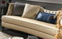 Casa Padrino Luxus Barock Sofa Gold / Schwarz 257 x 100 x H. 86 cm - Prunkvolles Wohnzimmer Sofa - Barockm�bel