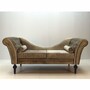 Casa Padrino Luxus Barock Sofa Grau / Schwarz 200 cm - Prunkvolle Barock M�bel