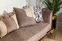 Casa Padrino Luxus Barock Sofa Grau / Dunkelbraun / Gold 265 cm - Barock M�bel