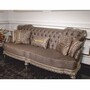 Casa Padrino Luxus Barock Sofa Grau / Silber 280 cm - Prunkvolles Barockstil Sofa - Barock Hotel & Wohnzimmer M�bel