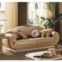 Casa Padrino Luxus Barock Sofa Gold / Creme 228 cm - Barock M�bel - Made in Italy
