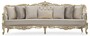 Casa Padrino Luxus Barock Wohnzimmer Sofa Grau / Gold 292 cm - Barock M�bel