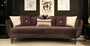 Casa Padrino Luxus Barock Sofa Lila / Schwarz / Silber 267 x 90 x H. 100 cm - Wohnzimmer Sofa mit edlem Samtstoff - Barock M�bel 