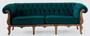 Casa Padrino Luxus Barock Chesterfield Sofa Gr�n / Braun - Prunkvolles Wohnzimmer Sofa im Barockstil - Barock Wohnzimmer M�bel
