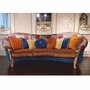 Casa Padrino Luxus Barock Sofa Bunt / Naturfarben 280 cm - Made in Italy 