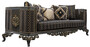 Casa Padrino Luxus Barock Sofa Lila / Grau / Gold - Barockstil Wohnzimmer Sofa mit elegantem Muster - Luxus Wohnzimmer M�bel im Barockstil - Barock Einrichtung - Barock M�bel