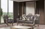 Casa Padrino Luxus Barock Sofa Lila / Antik Gold / Schwarz - Barockstil Wohnzimmer Sofa mit elegantem Muster - Luxus Wohnzimmer Mbel im Barockstil - Barock Mbel - Barock Einrichtung