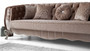 Casa Padrino Luxus Barock Sofa Rosa / Silber 235 x 103 x H. 82 cm - Barockstil Wohnzimmer Sofa mit dekorativen Kissen - Barock Wohnzimmer M�bel