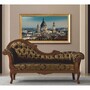 Casa Padrino Luxus Barock Sofa Linke Seite Gold / Schwarz / Braun 210 cm - Barock M�bel 