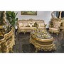 Casa Padrino Luxus Barock Sofa Grau / Gold 285 cm - Prunkvolles Barock Wohnzimmer Sofa - Barock Wohnzimmer M�bel