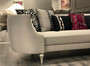 Casa Padrino Luxus Barock Sofa Silber / Antik Silber - Handgefertigtes Wohnzimmer Sofa - Edle Barock Wohnzimmer M�bel