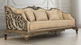 Casa Padrino Luxus Barock Sofa Beige / Gold / Braun / Silber - Wohnzimmer Sofa im Barockstil - Barock Wohnzimmer M�bel - Edel & Prunkvoll