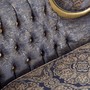 Casa Padrino Luxus Barock Sofa Blau / Gold / Silber 235 x 88 x H. 117 cm - Prunkvolles Wohnzimmer Sofa im Barockstil - Barock M�bel