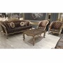 Casa Padrino Luxus Barock Wohnzimmer Sofa Schwarz / Grau / Gold 241 cm - Barock M�bel