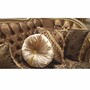 Casa Padrino Luxus Barock Wohnzimmer Sofa Schwarz / Grau / Gold 241 cm - Barock M�bel