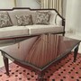 Casa Padrino Luxus Barock Samt Sofa Grau / Rotbraun / Gold 235 cm - Barockstil Wohnzimmer M�bel
