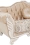 Casa Padrino Luxus Barock Sofa Beige / Wei� 230 x 88 x H. 96 cm - Wohnzimmer Sofa mit Blumenmuster und dekorativen Kissen - Barock M�bel