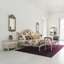 Casa Padrino Luxus Barock Spiegel Grau / Gold H. 130 cm - Made in Italy
