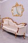 Casa Padrino Luxus Barock Spiegel Gold 133 cm - Barockstil Wandspiegel - Made in Italy