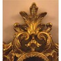 Casa Padrino Barock Spiegel Gold H. 64 cm - Barockstil Wandspiegel