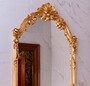 Casa Padrino Luxus Barock Spiegel Gold H. 111 cm - Prunkvoller Barockstil Wandspiegel - Made in Italy