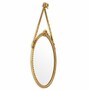 Casa Padrino Luxus Barock Mahagoni Spiegel Antik Gold H. 111 cm - Barockstil Wandspiegel - Barock M�bel