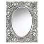 Casa Padrino Luxus Barock Wandspiegel Silber H. 95 cm - Barock M�bel - Made in Italy