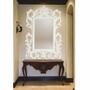 Casa Padrino Luxus Barock Spiegel Wei� H. 134 cm - Barockstil M�bel
