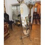 Casa Padrino Luxus Barock Standspiegel Silber / Gold H. 165 cm - Schwenkbarer Spiegel - Barock M�bel - Made in Italy