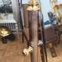 Casa Padrino Luxus Barock Standspiegel Silber / Gold H. 165 cm - Schwenkbarer Spiegel - Barock M�bel - Made in Italy