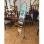 Casa Padrino Luxus Barock Standspiegel Silber / Gold H. 165 cm - Schwenkbarer Spiegel - Barock M�bel - Made in Italy