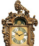 Casa Padrino Luxus Barock Standuhr Braun / Gold - Prunkvolle Massivholz Pendeluhr im Barockstil - Barock Interior - Barock Standuhren - Luxus Qualit�t - Made in Italy