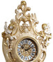 Casa Padrino Luxus Barock Standuhr Beige / Wei� / Gold - Prunkvolle Massivholz Pendeluhr im Barockstil - Barock Interior - Barock Standuhren - Luxus Qualit�t - Made in Italy