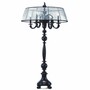 Casa Padrino Luxus Barock Porzellan Stehleuchte Schwarz H. 170 cm - Luxus Qualit�t - Made in Italy 