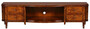 Casa Padrino Luxus Jugendstil TV Schrank Braun 198 x 49 x H. 55 cm - Edler Massivholz Fernsehschrank - Wohnzimmer Schrank - Barock & Jugendstil Wohnzimmer M�bel