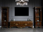 Casa Padrino Luxus Barock TV Schrank Braun / Gold - Prunkvolles Wohnzimmer Sideboard mit 5 T�ren - Barock Wohnzimmer M�bel