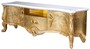 Casa Padrino Luxus Barock TV Schrank Wei� / Gold 176 x 48 x H. 61 cm - Prunkvoller Fernsehschrank mit 2 T�ren und Schublade - Barock Wohnzimmer M�bel