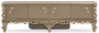 Casa Padrino Luxus Barock TV Schrank Grau / Gold - Prunkvolles Massivholz Sideboard mit 4 T�ren - Wohnzimmer M�bel im Barockstil - Barock M�bel - Edel & Prunkvoll