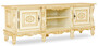 Casa Padrino Luxus Barock TV Schrank Creme / Beige - Handgefertigtes Massivholz Sideboard mit 2 T�ren - Luxus Wohnzimmer M�bel im Barockstil - Barock M�bel - Edel & Prunkvoll