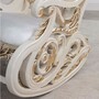 Casa Padrino Luxus Barock Schaukelsessel Wei� / Creme / Gold - Barock M�bel