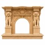 Casa Padrino Luxus Barock Travertin Kaminumrandung Beige 180 x H. 140 cm