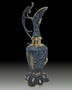 Casa Padrino Luxus Barock Vase in Weinkrug Form Blau / Gold H. 45 cm - Barock Deko Accessoires 