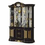 Casa Padrino Luxus Barock Vitrine Schwarz / Gold 139 x H. 213 cm - Barock M�bel - Made in Italy