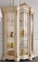Casa Padrino Luxus Barock Wohnzimmer Vitrine Creme / Gold 155 x 54 x H. 227 cm - Prunkvoller Barock Vitrinenschrank mit 3 Glast�ren - Edle Barock M�bel